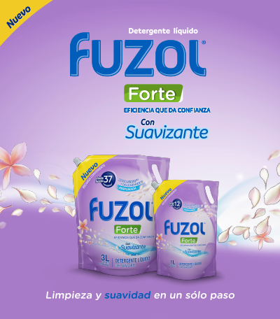 Nuevo Detergente Fuzol Forte con Suavizante