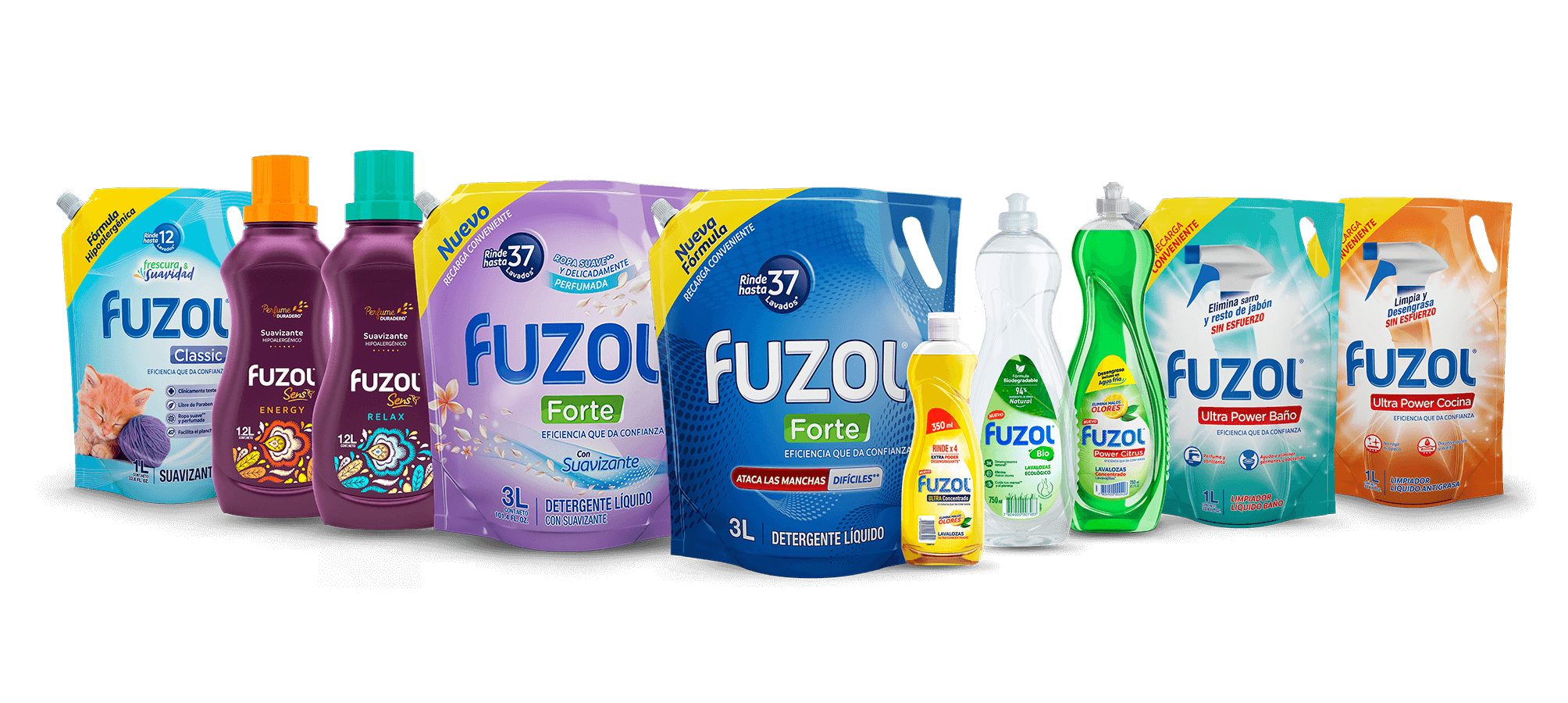 gama de productos de fuzol